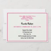 Invitation à la fête d'anniversaire des 55 ans Pin (Dos)