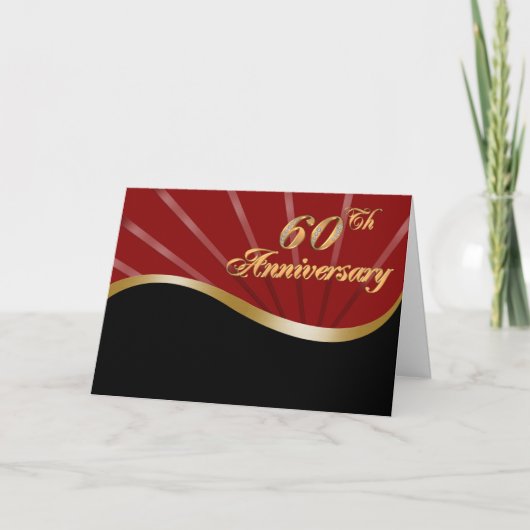 Invitation à la fête d'anniversaire des 60 ans (Devant)