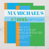 Invitation à la fête d'anniversaire des 60 ans d'u (Devant / Derrière)