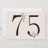 Invitation à la fête d'anniversaire des 75 ans Blu (Dos)