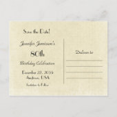 Invitation à la fête d'anniversaire des 80 ans "Sa (Dos)