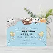 Invitation à la fête d'anniversaire des animaux de (Debout devant)