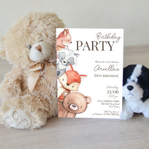 Invitation à la fête d'anniversaire des animaux de