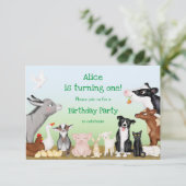 Invitation à la fête d'anniversaire des animaux de (Debout devant)