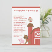 Invitation à la fête d'anniversaire des animaux de (Debout devant)