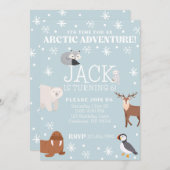 Invitation à la fête d'anniversaire des animaux de (Devant / Derrière)