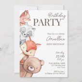 Invitation à la fête d'anniversaire des animaux de (Devant)
