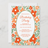 Invitation à la fête d'anniversaire des années 70  (Devant)