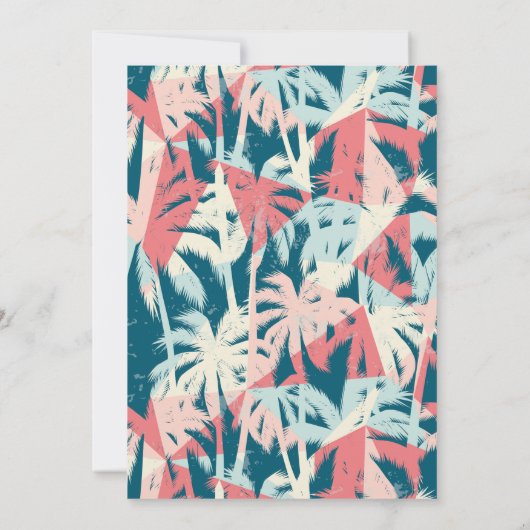 Invitation à la fête d'anniversaire des années 80 (Dos)