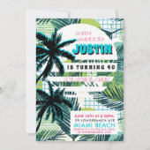 Invitation à la fête d'anniversaire des années 80  (Devant)