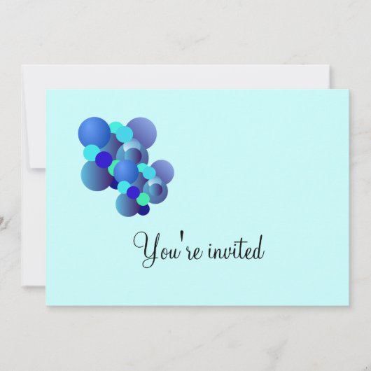 Invitation à la fête d'anniversaire des Bulles ble (Devant)