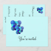 Invitation à la fête d'anniversaire des Bulles ble (Devant / Derrière)