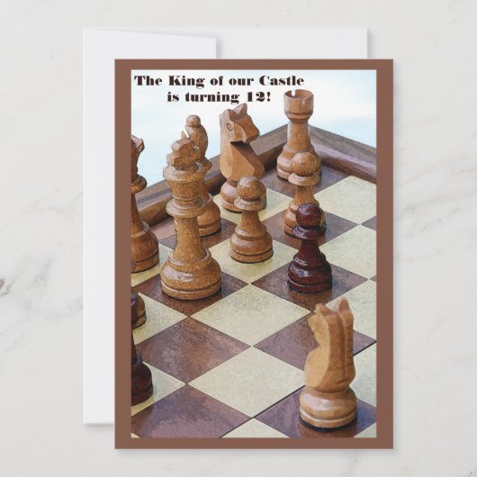 Invitation à la fête d'anniversaire des Chessmen (Devant)