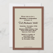 Invitation à la fête d'anniversaire des Chessmen (Dos)