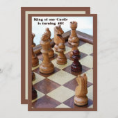 Invitation à la fête d'anniversaire des Chessmen (Devant / Derrière)