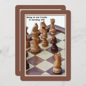 Invitation à la fête d'anniversaire des Chessmen (Devant / Derrière)