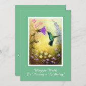 Invitation à la fête d'anniversaire des colibris ( (Devant / Derrière)