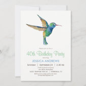 Invitation à la fête d'anniversaire des colibris (Devant)