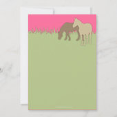 Invitation à la fête d'anniversaire des deux cheva (Dos)