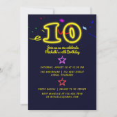 Invitation à la fête d'anniversaire des dix ans av (Devant)