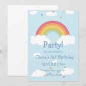 Invitation à la fête d'anniversaire des enfants Ra (Devant / Derrière)