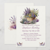 Invitation à la fête d'anniversaire des femmes (Devant / Derrière)
