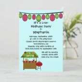 Invitation à la fête d'anniversaire des filles de (Debout devant)