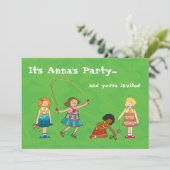 Invitation à la fête d'anniversaire des filles de  (Debout devant)