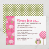 Invitation à la fête d'anniversaire des filles de (Devant / Derrière)