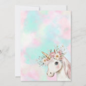 Invitation à la fête d'anniversaire des filles de (Dos)