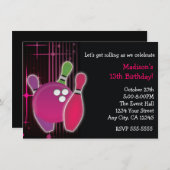 Invitation à la fête d'anniversaire des filles du  (Devant / Derrière)