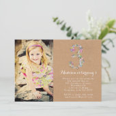 Invitation à la fête d'anniversaire des filles Flo (Debout devant)