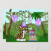 Invitation à la fête d'anniversaire des filles Jun (Devant / Derrière)