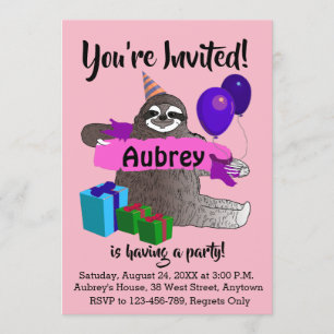 Invitation à la fête d'anniversaire des filles par
