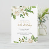 Invitation à la fête d'anniversaire des fleurs dor (Debout devant)