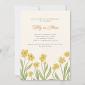 Invitation à la fête d'anniversaire des Fleurs sau (Devant)