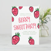 Invitation à la fête d'anniversaire des fraises Be (Debout devant)