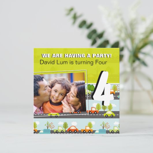 Invitation à la fête d'anniversaire des Garçons de (Debout devant)