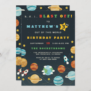Invitation à la fête d'anniversaire des Garçons de