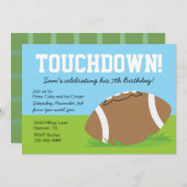 Invitation à la fête d'anniversaire des garçons de (Devant / Derrière)