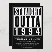 Invitation à la fête d'anniversaire des Hip hop de (Devant / Derrière)