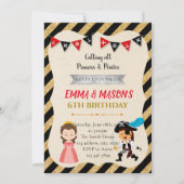 Invitation à la fête d'anniversaire des princes et (Devant)