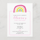 Invitation à la fête d'anniversaire des Rainbow Gi (Devant)