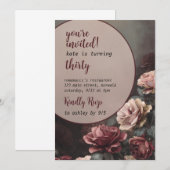 Invitation à la fête d'anniversaire des Roses (Devant / Derrière)