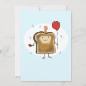 Invitation à la fête d'anniversaire des toasts fes (Dos)