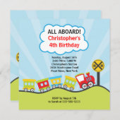 Invitation à la fête d'anniversaire des trains de  (Devant / Derrière)