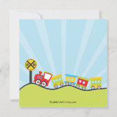 Invitation à la fête d'anniversaire des trains de  (Dos)