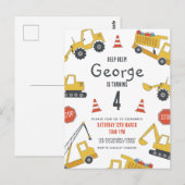 Invitation à la fête d'anniversaire des véhicules  (Devant / Derrière)