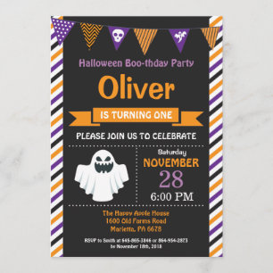 Invitation à la fête d'anniversaire d'Halloween