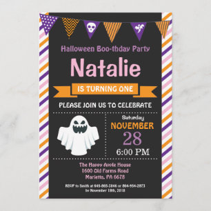 Invitation à la fête d'anniversaire d'Halloween